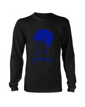 Cargar imagen en el visor de la galería, Zeta Phi Beta Long Sleeve Finer Z Hair Design T-Shirt
