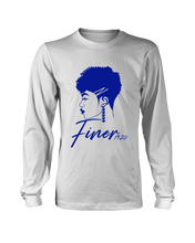 Cargar imagen en el visor de la galería, Zeta Phi Beta Long Sleeve Finer Z Hair Design T-Shirt
