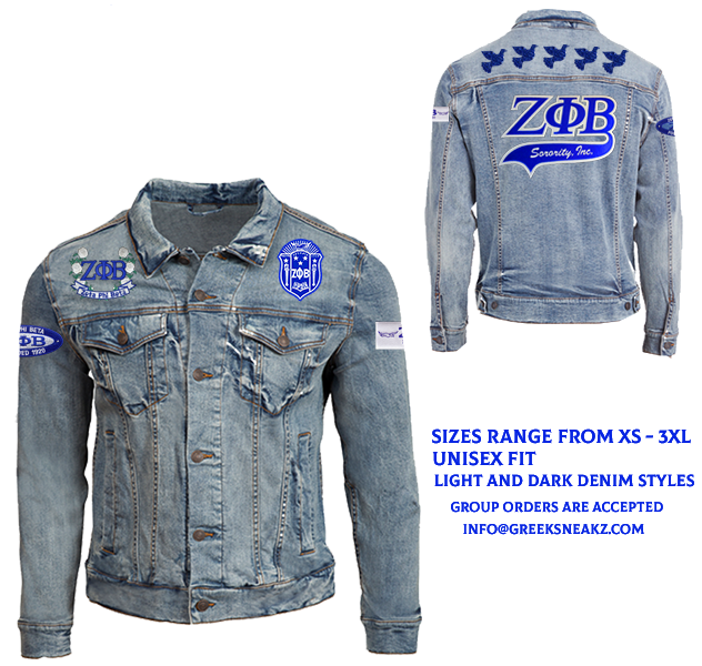 Zeta Phi Beta Denim Jean Jacket