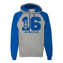 Load image into Gallery viewer, Zeta Phi Beta Royal/Grey Nu-blend Line Hoodie
