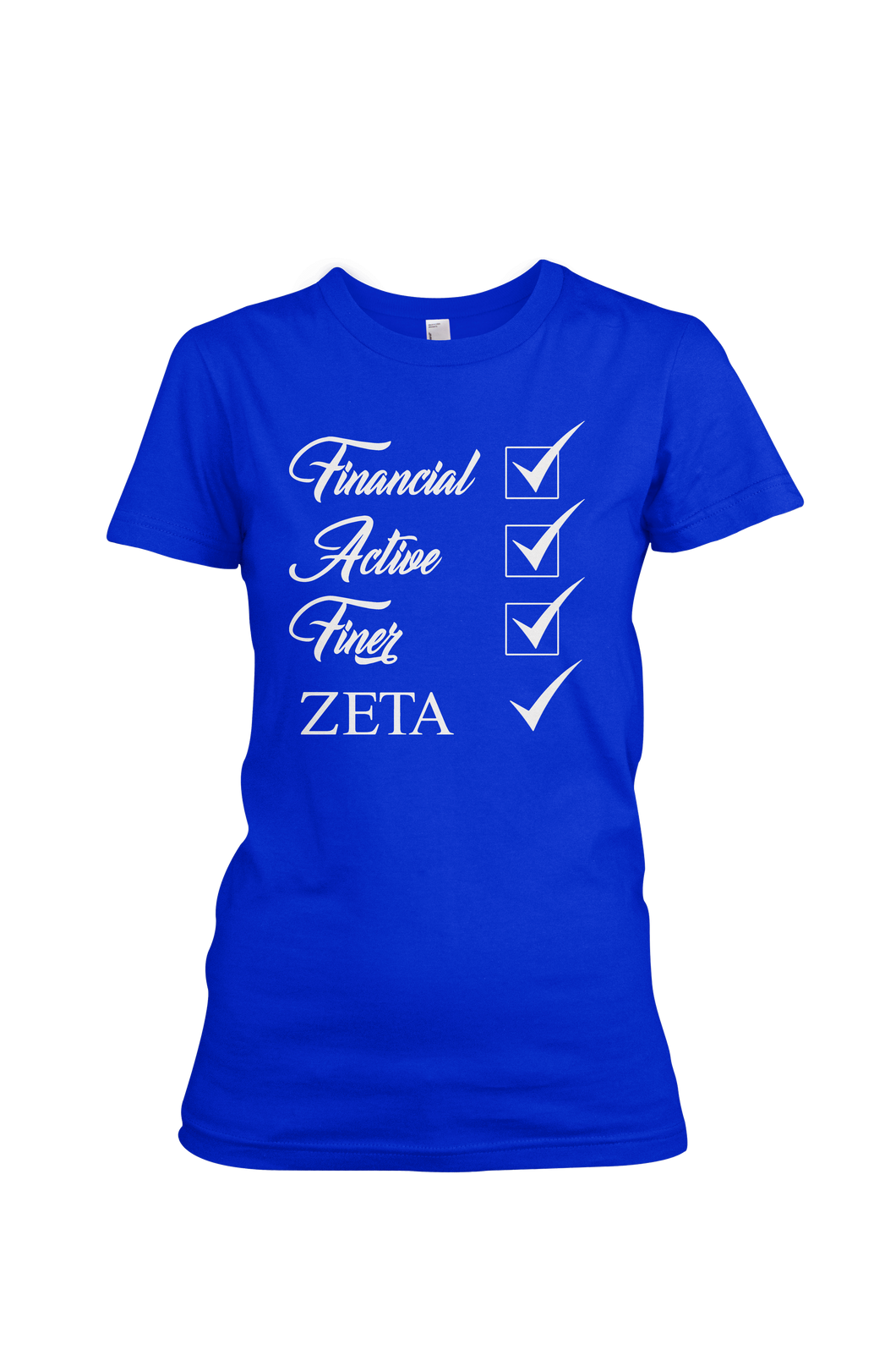 Zeta Phi Beta Financial T-shirt