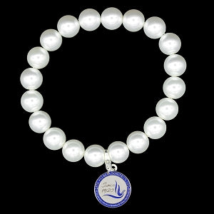 Zeta Phi Beta Seal Pearl Bracelet