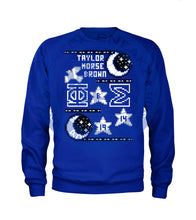 Load image into Gallery viewer, Phi Beta Sigma Ugly Sweater Long Sleeve T-shirt
